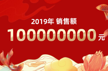 2019年公司銷售額突破一個億