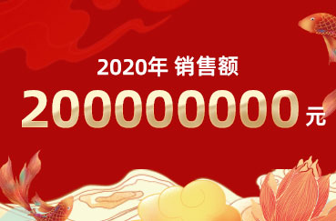 2020年公司銷售額突破兩個億